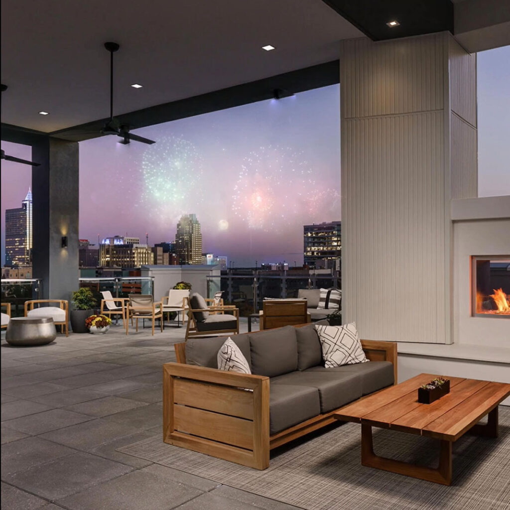 Fireworks from The Willard Rooftop