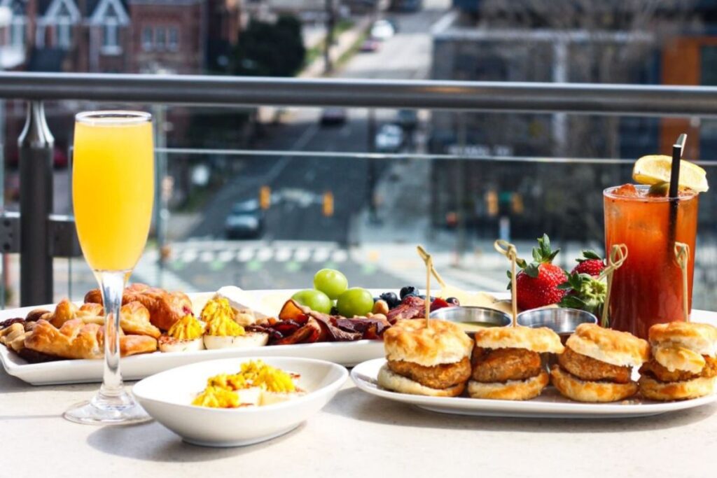 Rooftop brunch at The Willard in downtown Raleigh